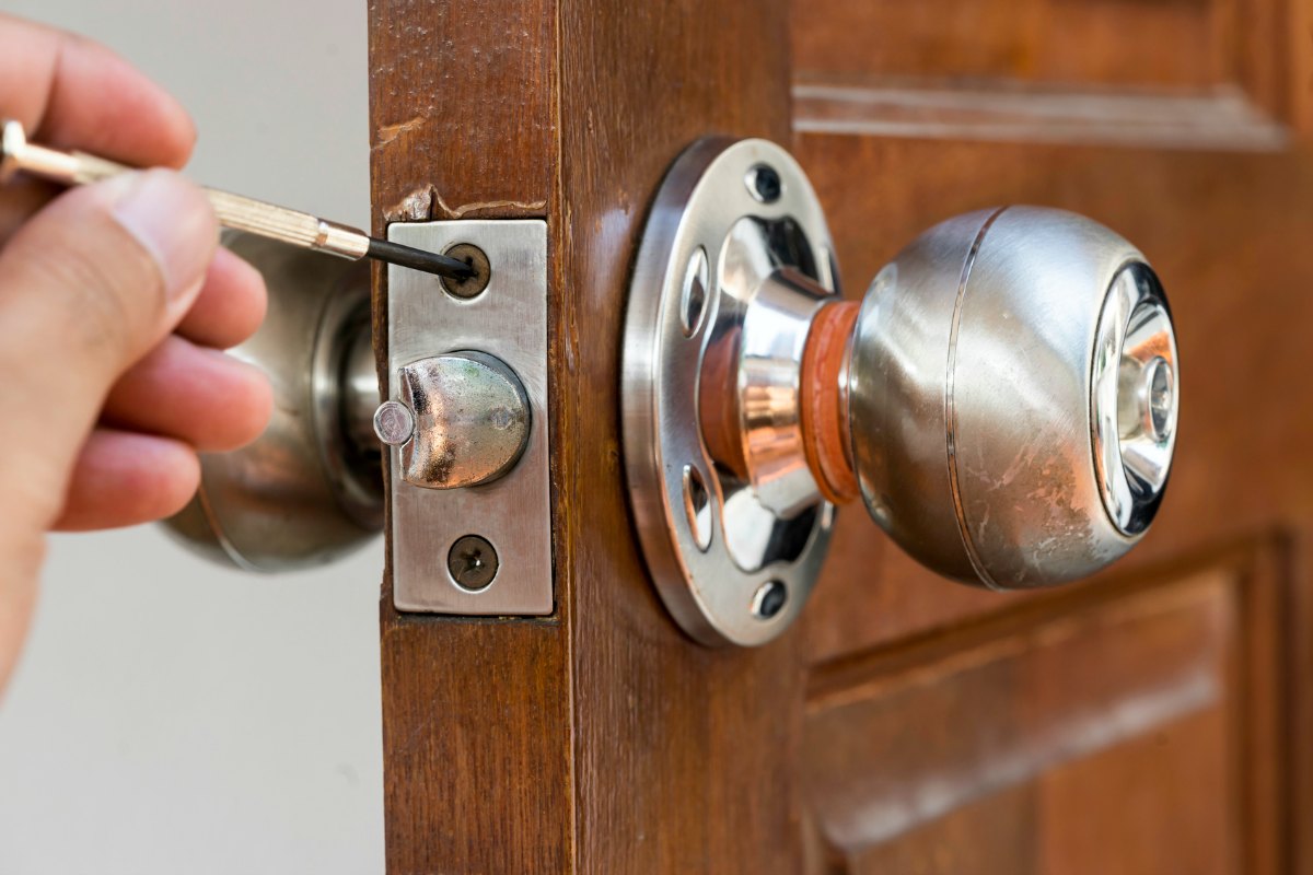 closeup of locksmith london canada , repair